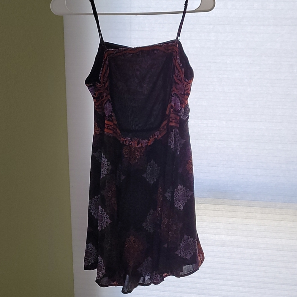 Backless Patterned Mini Dress,Small - image 2